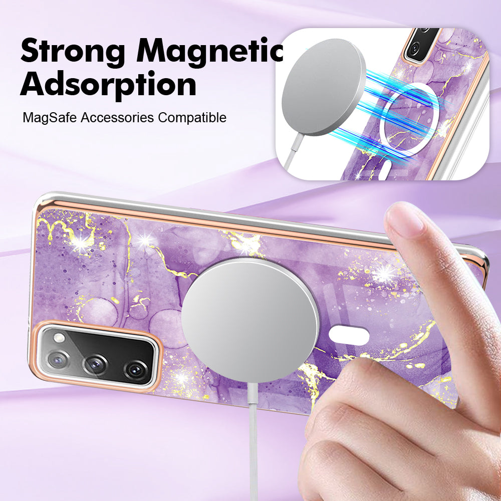 YB IMD Series-19 for Samsung Galaxy S20 FE 4G S20 FE 5G S20 Lite S20 FE 2022 Magnetic IMD Case 2.0mm TPU Phone Cover YB IMD Series-19 for Samsung Galaxy S20 FE 4G S20 FE 5G S20 Lite S20 FE 2022 Magnetic IMD Case 2.0mm TPU Phone Cover